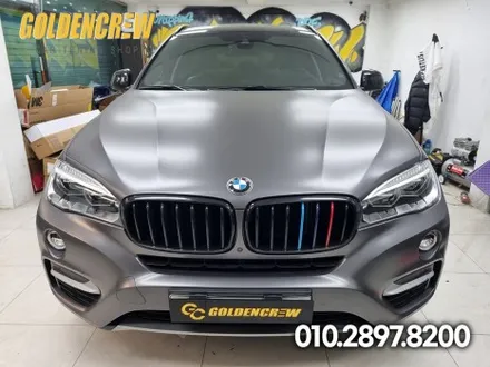 BMW X6 유광그레이 전체랩핑(유광그레이,공구리랩핑) / 서울 강서구