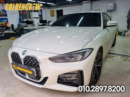강서구 랩핑 전문샵에서 유광블랙 루프스킨 시공한  BMW 4시리즈 / 서울 강서구
