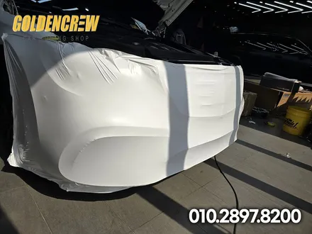 벤츠 s63amg 부천에서 시공한 사틴화이트 전체랩핑 / 서울 강서구 공항동
