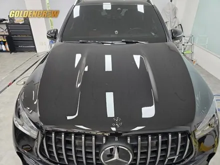 벤츠 gle53 amg 본넷 ppf 시공｜석회물 낙하로 손상된 기존 ppf 제거 / 서울 강서구 공항동