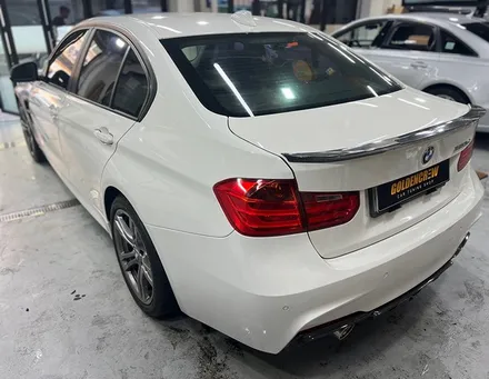 BMW 320d 전체랩핑 시공_다크옐로우랩핑_강서구랩핑_강서구ppf_차량드레스업_M범퍼랩핑 / 서울 강서구