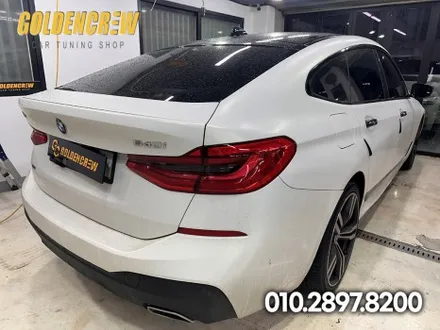 영등포 BMW 6GT 전체랩핑 필름은 3M 사틴화이트알루미늄 / 서울 강서구
