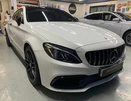C63 amg쿠페 전체랩핑 시공기!! / 서울 강서구