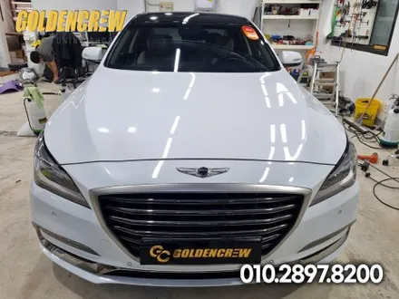 제네시스 G80 루프스킨 유광블랙 3M2080 부천랩핑 시공 / 서울 강서구