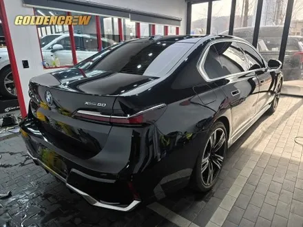 강서 광명 bmw i7 전체랩핑 사틴 다크 그레이 시공기｜고급감 끝판왕 / 서울 강서구 공항동