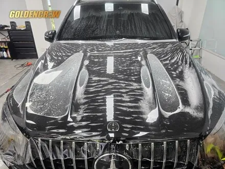 벤츠 gle53 amg 본넷 ppf 시공｜석회물 낙하로 손상된 기존 ppf 제거 / 서울 강서구 공항동
