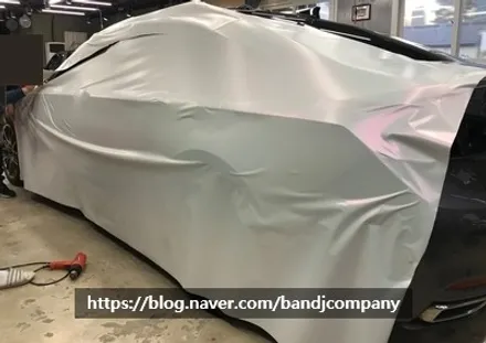 현대 고급차 제네시스 G80 깔끔한 화이트 펄 시공기_강서구랩핑_마곡나루랩핑 / 서울 강서구