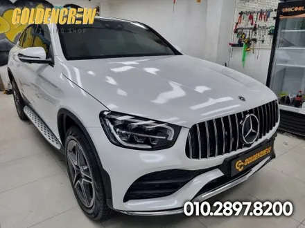다이아몬드 화이트 전체랩핑 시공으로 이쁘게 변신한 벤츠 GLC300E / 서울 강서구