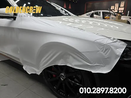 벤츠 s63amg 부천에서 시공한 사틴화이트 전체랩핑 / 서울 강서구 공항동