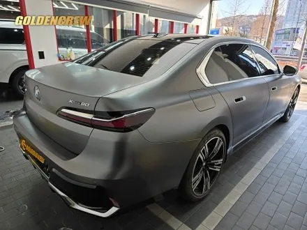 강서 광명 bmw i7 전체랩핑 사틴 다크 그레이 시공기｜고급감 끝판왕 / 서울 강서구 공항동