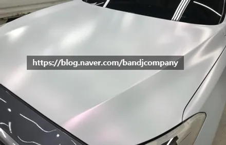 현대 고급차 제네시스 G80 깔끔한 화이트 펄 시공기_강서구랩핑_마곡나루랩핑 / 서울 강서구