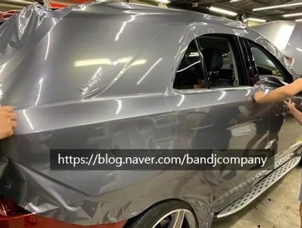 벤츠 페밀리룩 SUV GLE350 유광 무연탄 전체랩핑_서울랩핑_신정동랩핑 / 서울 강서구