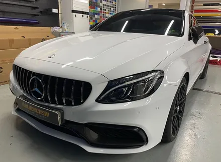 C63 amg쿠페 전체랩핑 시공기!! / 서울 강서구