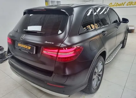 벤츠 GLC 350e 사틴 블랙 전체랩핑 시공기 / 서울 강서구