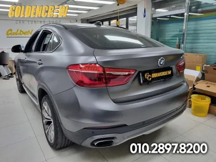 BMW X6 유광그레이 전체랩핑(유광그레이,공구리랩핑) / 서울 강서구