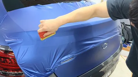 벤츠 GLC300e 보험사고수리 부분랩핑 / 서울 강서구