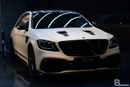 벤츠 S63AMG 만소리 범퍼 PPF로 안심, BASE에서! / 광명시 일직동