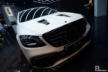 벤츠 S63AMG 만소리 범퍼 PPF로 안심, BASE에서! / 광명시 일직동