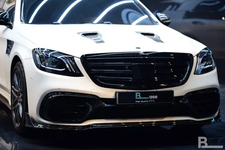벤츠 S63AMG 만소리 범퍼 PPF로 안심, BASE에서! / 광명시 일직동