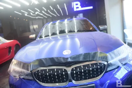 BMW M340i 블루의 깊이를 보여주는 무광 PPF / 광명, 부천, 시흥