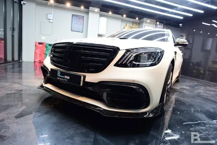 벤츠 S63AMG 만소리 범퍼 PPF로 안심, BASE에서! / 광명시 일직동