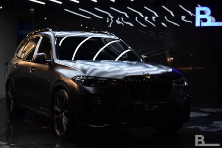 강남PPF 전체 무광으로 보호하는 BMW X7 M50i 프로즌 블랙 / 광명, 부천, 시흥
