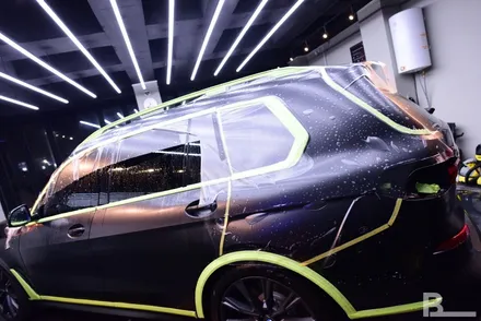 강남PPF 전체 무광으로 보호하는 BMW X7 M50i 프로즌 블랙 / 광명, 부천, 시흥