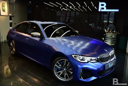 BMW M340i 블루의 깊이를 보여주는 무광 PPF / 광명, 부천, 시흥