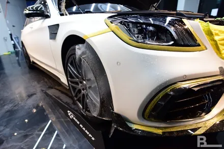 벤츠 S63AMG 만소리 범퍼 PPF로 안심, BASE에서! / 광명시 일직동