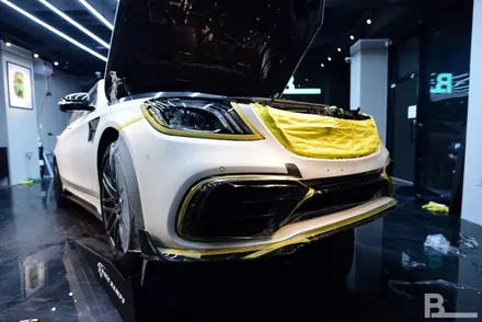 벤츠 S63AMG 만소리 범퍼 PPF로 안심, BASE에서! / 광명시 일직동