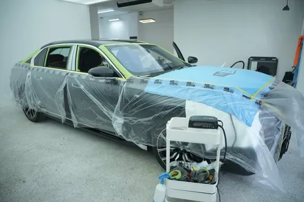 광명썬팅 BMW 7시리즈 740i 도어트림 탈거없이 하프시공 / 광명시 일직동