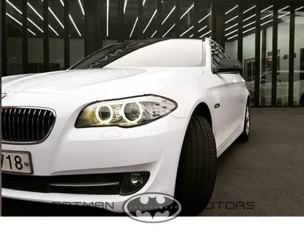 대구.칠곡.랩핑.전체랩핑.부분랩핑.카스킨.BMW520.화이트유광.차량튜닝 - [배트맨모터스] / 대구 북구, 구미, 경산