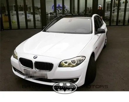 대구.칠곡.랩핑.전체랩핑.부분랩핑.카스킨.BMW520.화이트유광.차량튜닝 - [배트맨모터스] / 대구 북구, 구미, 경산