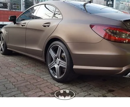 대구.칠곡.랩핑.전체랩핑.부분랩핑.카스킨.벤츠CLS.AMG.무광브라운 - [배트맨모터스] / 대구 북구, 구미, 경산