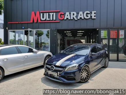 벤츠 45AMG 바이퍼 라인 시공으로 보다 스포티한 차량으로 변화를 주다 / 포항 경주 부분랩핑 전체랩핑 / 포항, 경주