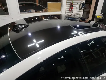 BMW 4시리즈 루프스킨 작업 및 사이드 데칼 스티커 시공사례후기 포항 경주 울산 울진 영덕 신차검수 썬팅 부분랩핑 전체랩핑 / 포항, 경주