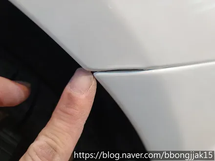 포항 경주 아우디 A6 앞범퍼 랩핑 제거및 재시공 / 포항, 경주
