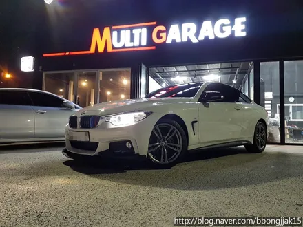 BMW 4시리즈 루프스킨 작업 및 사이드 데칼 스티커 시공사례후기 포항 경주 울산 울진 영덕 신차검수 썬팅 부분랩핑 전체랩핑 / 포항, 경주