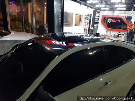 BMW 4시리즈 루프스킨 작업 및 사이드 데칼 스티커 시공사례후기 포항 경주 울산 울진 영덕 신차검수 썬팅 부분랩핑 전체랩핑 / 포항, 경주