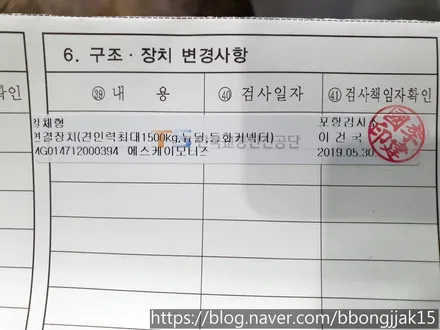 체로키 2.0 커트코리아 견인고리 장치 이식으로 트레일러 및 제트스키를 끌수있게 되다 / 포항 구조변경 히치 / 포항, 경주