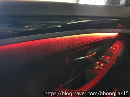 포항 BMW 5시리즈 엠비언트 라이트로 실내 분위기를 업그레이드 하다 / 포항, 경주