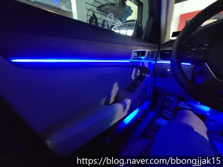 포항 경주 제네시스g80 실내 엠비언트라이트 이식으로 분위기를 업그레이드 하다 / 포항, 경주