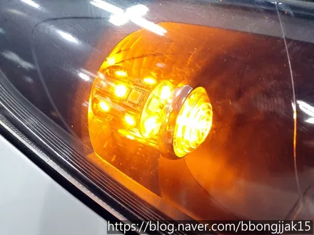 현대 I30 헤드라이트 블랙베젤 및 안개등 새일 파워LED안개등으로 교체작업을 하다 / 포항 경주 울산 자동차튜닝 / 포항, 경주