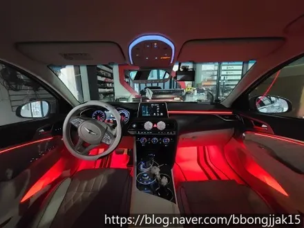 포항 경주 제네시스 G70 엠비언트 라이트 이식은 역시 멀티게라지 여기에서 / 포항, 경주