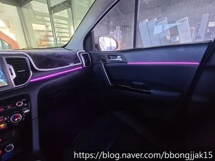포항 경주 기아 스포티지QL 무빙 엠비언트 라이트 이식을 하다 / 포항, 경주