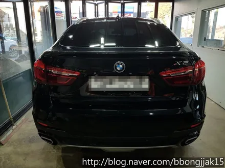 BMW X6 F16 M퍼포먼스 스타일 카본스포일러 장착으로 스포티함을 살리다 / 포항 신차검수 전면썬팅 / 포항, 경주