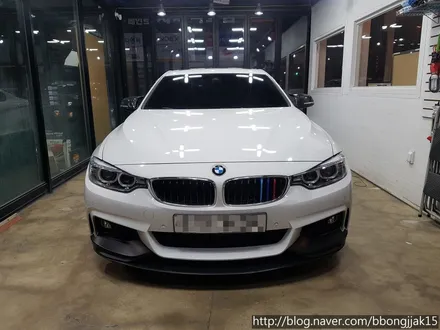 BMW 4시리즈 루프스킨 작업 및 사이드 데칼 스티커 시공사례후기 포항 경주 울산 울진 영덕 신차검수 썬팅 부분랩핑 전체랩핑 / 포항, 경주