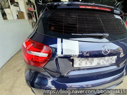 벤츠 45AMG 바이퍼 라인 시공으로 보다 스포티한 차량으로 변화를 주다 / 포항 경주 부분랩핑 전체랩핑 / 포항, 경주
