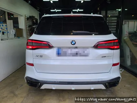 포항 경주 BMW X5 그릴교체 및 윈도우몰딩 블랙유광 부분랩핑 머플러팁교체 사이드미러 랩핑으로 외관의 스포티함을 올리다 / 포항, 경주