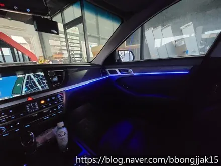 포항 경주 G80 제네시스 엠비언트 라이트 이식으로 실내분위기를 변화하다 / 포항, 경주